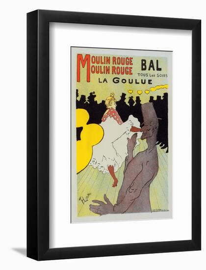 Moulin Rouge La Goulue-Henri de Toulouse-Lautrec-Framed Art Print