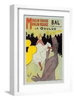 Moulin Rouge La Goulue-Henri de Toulouse-Lautrec-Framed Art Print