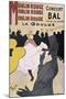 Moulin Rouge: La Goulue-Henri de Toulouse-Lautrec-Mounted Premium Giclee Print