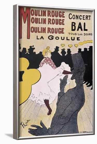 Moulin Rouge: La Goulue-Henri de Toulouse-Lautrec-Framed Art Print