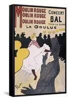 Moulin Rouge: La Goulue-Henri de Toulouse-Lautrec-Framed Stretched Canvas