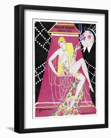 Moulin Rouge Music Hall-null-Framed Giclee Print