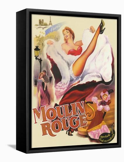Moulin Rouge Paris-null-Framed Stretched Canvas