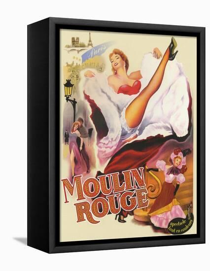 Moulin Rouge Paris-null-Framed Stretched Canvas