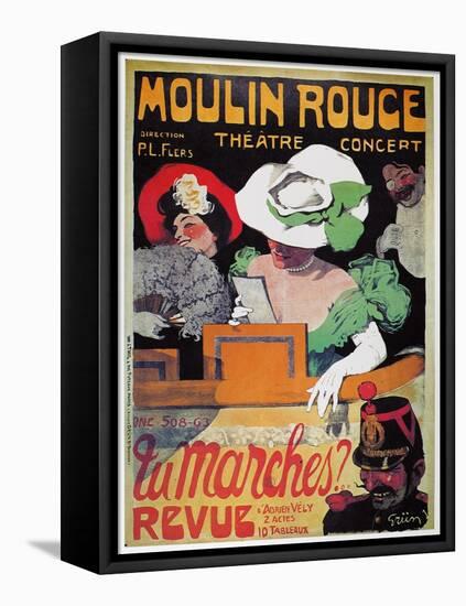 Moulin Rouge Poster, c1905-Jules-Alexandre Grün-Framed Stretched Canvas