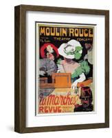 Moulin Rouge Poster, c1905-Jules-Alexandre Grün-Framed Giclee Print