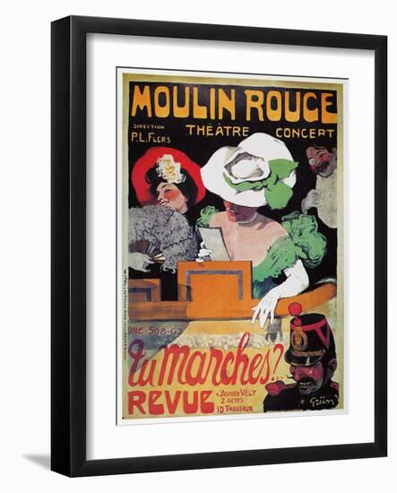 Moulin Rouge Poster, c1905-Jules-Alexandre Grün-Framed Giclee Print