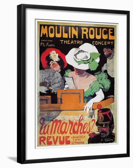 Moulin Rouge Poster, c1905-Jules-Alexandre Grün-Framed Giclee Print