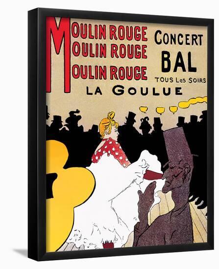 Moulin Rouge-Henri de Toulouse-Lautrec-Framed Mini Poster