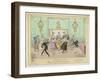 Moulinet, a Quadrille Step with Linked Hands-George Cruikshank-Framed Art Print