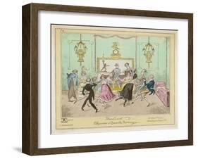 Moulinet, a Quadrille Step with Linked Hands-George Cruikshank-Framed Art Print