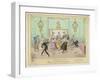 Moulinet, a Quadrille Step with Linked Hands-George Cruikshank-Framed Art Print