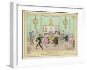 Moulinet, a Quadrille Step with Linked Hands-George Cruikshank-Framed Art Print