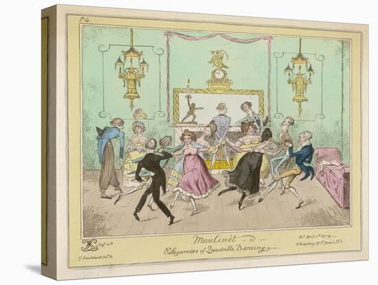 Moulinet, a Quadrille Step with Linked Hands-George Cruikshank-Stretched Canvas