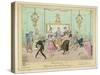Moulinet, a Quadrille Step with Linked Hands-George Cruikshank-Stretched Canvas
