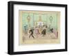 Moulinet, a Quadrille Step with Linked Hands-George Cruikshank-Framed Art Print