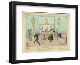 Moulinet, a Quadrille Step with Linked Hands-George Cruikshank-Framed Art Print