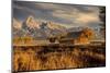 Moulton barn at sunrise and Teton Range, Grand Teton National Park.-Adam Jones-Mounted Photographic Print