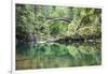 Moulton Falls Regional Park, Yacolt, WA. Moulton Falls Bridge over the East Fork Lewis River-Emily Wilson-Framed Photographic Print