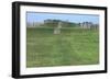 Mound and Part of a Reconstructed Village Palisade at Aztalan State Park, a Middle Mississippian Pe-null-Framed Giclee Print