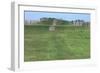 Mound and Part of a Reconstructed Village Palisade at Aztalan State Park, a Middle Mississippian Pe-null-Framed Giclee Print