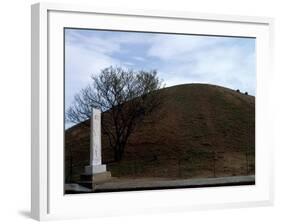 Mound Containing Ashes of 192 Athenian Soldiers Killed in Battle of Marathon-null-Framed Giclee Print