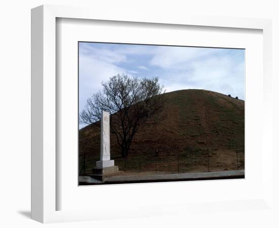 Mound Containing Ashes of 192 Athenian Soldiers Killed in Battle of Marathon-null-Framed Giclee Print