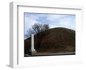 Mound Containing Ashes of 192 Athenian Soldiers Killed in Battle of Marathon-null-Framed Giclee Print