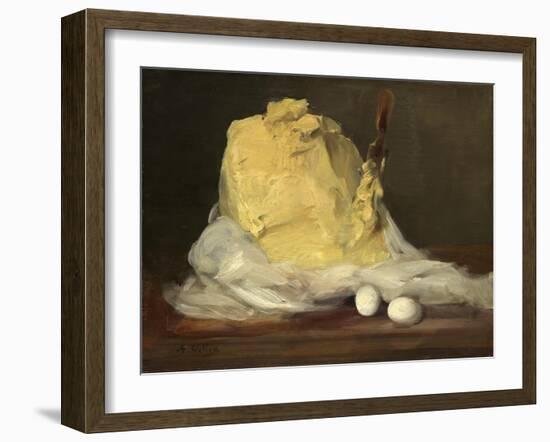 Mound of Butter, 1875-85-Antoine Vollon-Framed Giclee Print