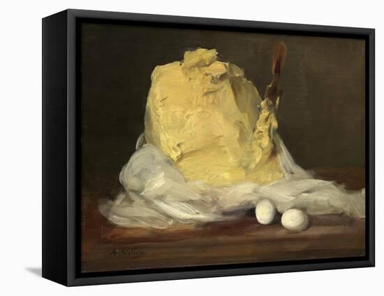 Mound of Butter, 1875-85-Antoine Vollon-Framed Stretched Canvas