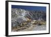Mound Terrace, Mammoth Hot Springs, Yellowstone Nat'l Park, UNESCO Site, Wyoming, USA-Peter Barritt-Framed Photographic Print