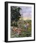 Mounds Builders (Tumulus Cutters) Recuding Coughs and Squash, Usa. Colour Engraving of the 19Th Cen-null-Framed Giclee Print