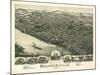 Moundsville, West Virginia - Panoramic Map-Lantern Press-Mounted Art Print