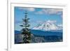Mount Adams seen from Mount St. Helens, part of the Cascade Range, Pacific Northwest region, Washin-Martin Child-Framed Photographic Print
