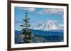 Mount Adams seen from Mount St. Helens, part of the Cascade Range, Pacific Northwest region, Washin-Martin Child-Framed Photographic Print