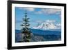 Mount Adams seen from Mount St. Helens, part of the Cascade Range, Pacific Northwest region, Washin-Martin Child-Framed Photographic Print