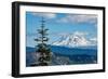 Mount Adams seen from Mount St. Helens, part of the Cascade Range, Pacific Northwest region, Washin-Martin Child-Framed Photographic Print