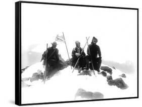 Mount Adams Summit, Circa 1901-Asahel Curtis-Framed Stretched Canvas