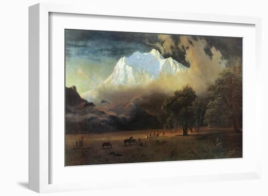 Mount Adams, Washington-Albert Bierstadt-Framed Art Print