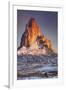 Mount Agathla and Snow Dust, Arizona-Vincent James-Framed Photographic Print