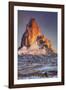 Mount Agathla and Snow Dust, Arizona-Vincent James-Framed Photographic Print