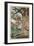 Mount Akiba from the Series Scenes of Famous Places Along the Tokaido Road-Kyosai Kawanabe-Framed Giclee Print