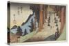 Mount Akiba in Enshu Province, 1837-1839-Utagawa Hiroshige-Stretched Canvas