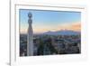 Mount Ararat and Yerevan viewed from Cascade at sunrise, Yerevan, Armenia, Central Asia, Asia-G&M Therin-Weise-Framed Photographic Print