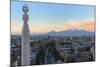 Mount Ararat and Yerevan viewed from Cascade at sunrise, Yerevan, Armenia, Central Asia, Asia-G&M Therin-Weise-Mounted Photographic Print