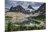Mount Assiniboine and glacier above a beautiful reflection, Alberta, Canada.-Howie Garber-Mounted Photographic Print