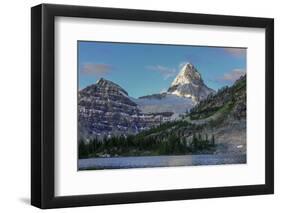 Mount Assiniboine and Mount Magog as Seen from Sunburst Lake-Howie Garber-Framed Photographic Print