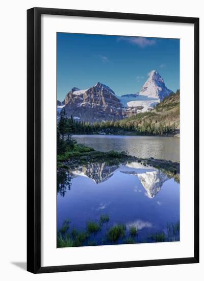 Mount Assiniboine and Mount Magog as Seen from Sunburst Lake-Howie Garber-Framed Photographic Print