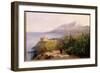 Mount Athos and the Monastery of Stavroniketes, 1857-Edward Lear-Framed Giclee Print