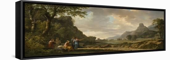 Mount Athos Carved as a Monument to Alexander the Great, 1796-Pierre Henri de Valenciennes-Framed Stretched Canvas